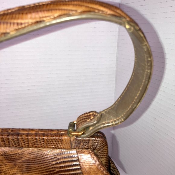 Palizzio NY Vintage Genuine Lizard Handbag - Picture 10 of 17